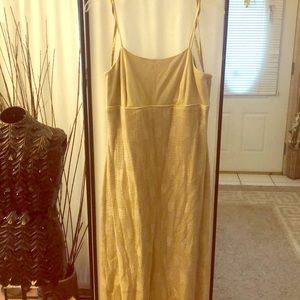 Long gold gown